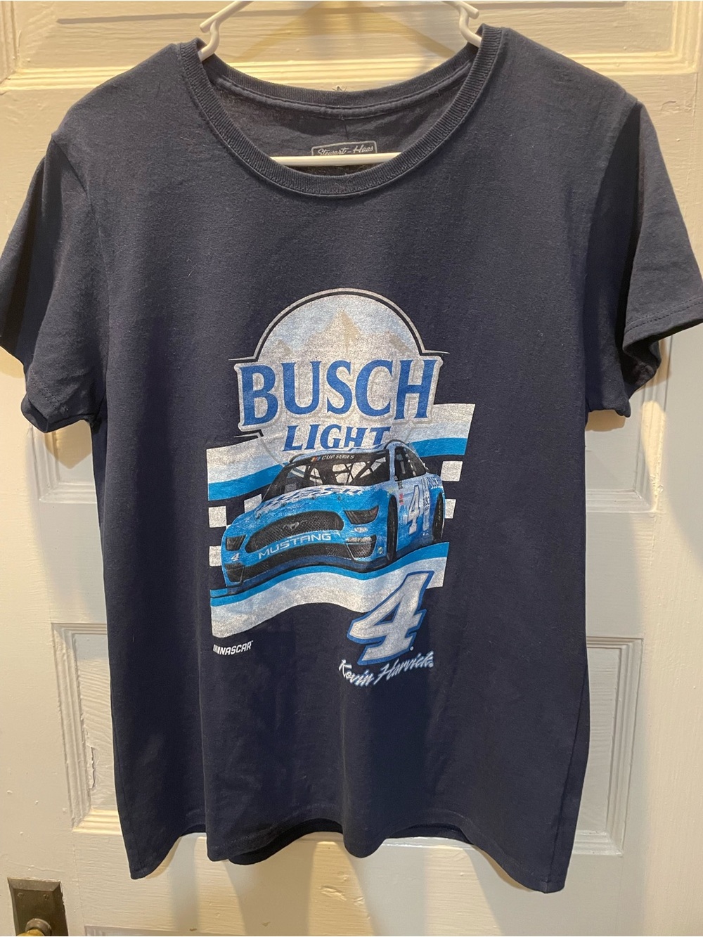 Women’s Stewart Haas Racing Busch Light Graphic Tee - Navy Blue, small